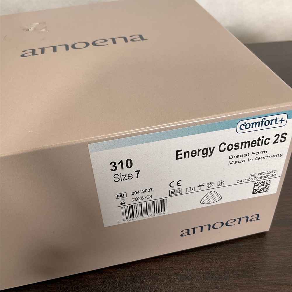 Amoena Energy Cosmetic 2S Breast Form Women Size 7 Nude G630530 Comfort+ 310